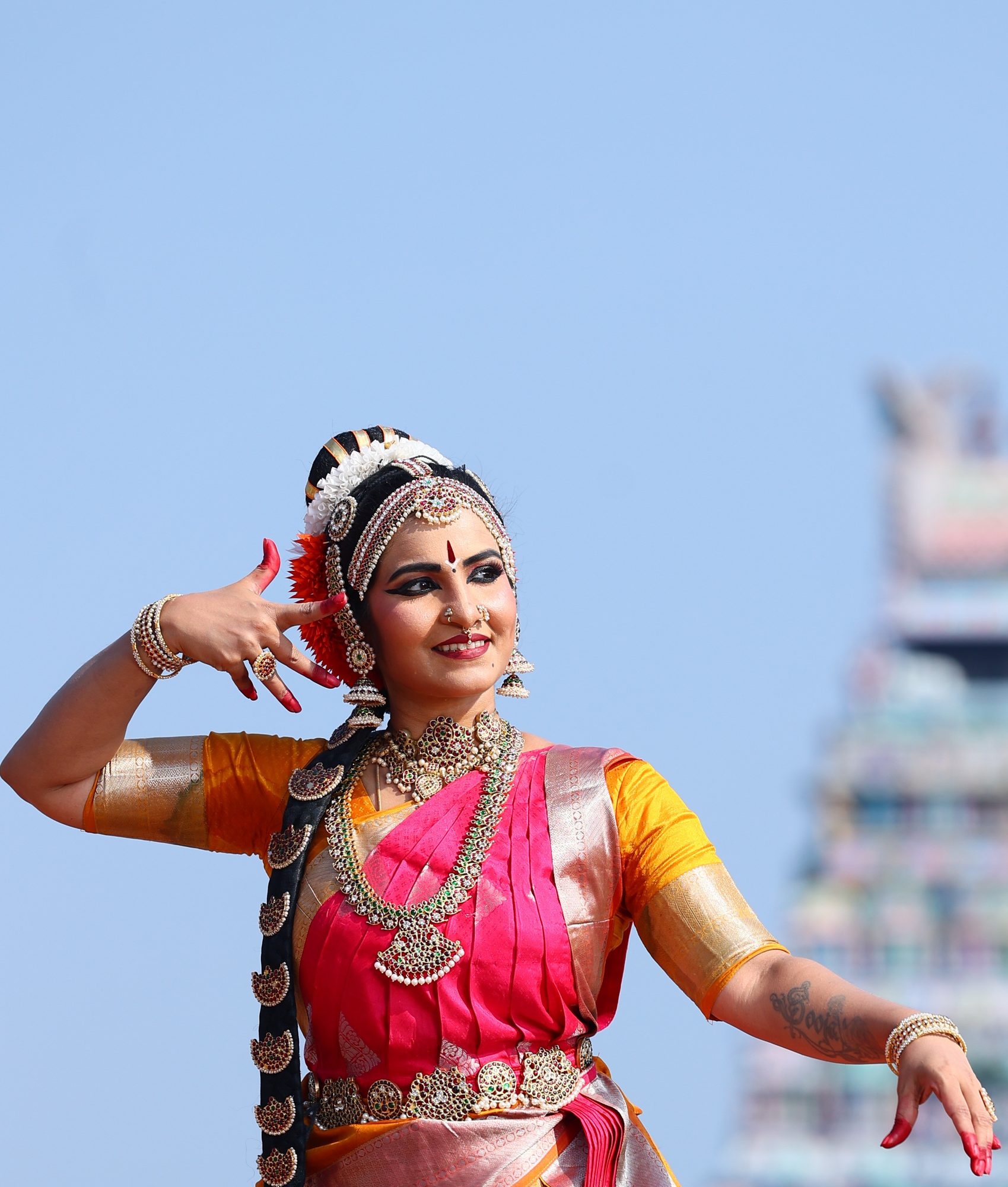 Smt. Pooja Raj in Bharatanatyam costume